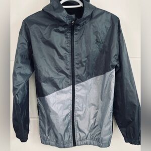 UNDER ARMOUR youth size large full zip grey wind jacket